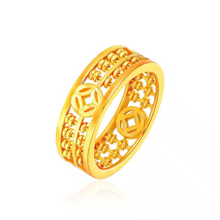 916 abacus sales gold ring